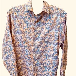 Daniel Cremieux Multicolor Paisley Casual Button Down Shirt